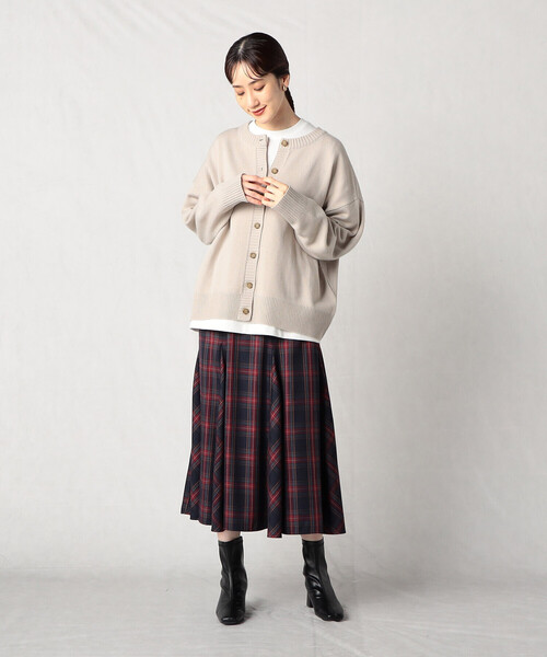 Comme Ca Mature(コムサマチュア)の「【セットアイテム】 ロンT+カーディガン(カーディガン/ボレロ・レディース・ブラック/サーモンピンク/グリーン/グレイッシュベージュ・FREE)」の16枚目の写真