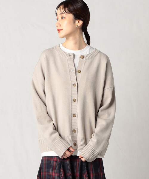 Comme Ca Mature(コムサマチュア)の「【セットアイテム】 ロンT+カーディガン(カーディガン/ボレロ・レディース・ブラック/サーモンピンク/グリーン/グレイッシュベージュ・FREE)」の3枚目の写真