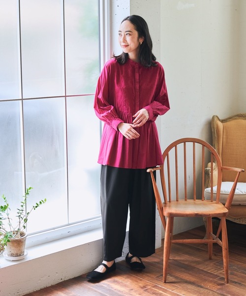 studio CLIP（スタディオクリップ）の「【みんなのリクエストパンツ】サーカスパンツ（その他パンツ・レディース・ブラック/その他7/ボルドー/モカ/カーキ・MEDIUM/LARGE/PF）」の18枚目の写真