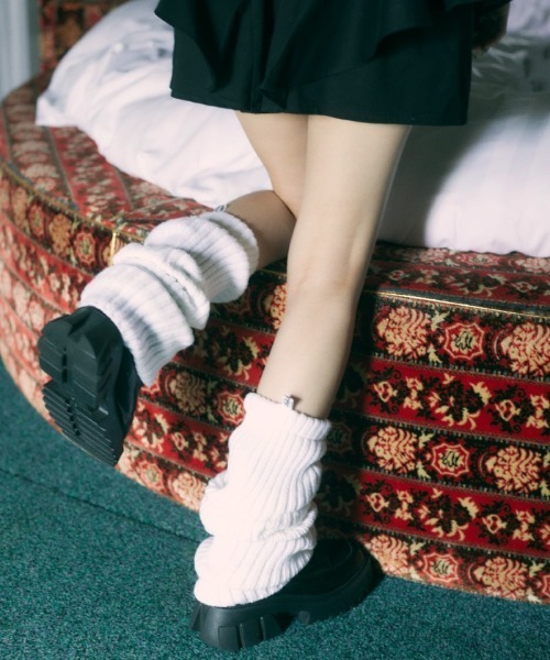 FickleBebe（フィクルベベ）の「ＦＢレッグウォーマー（レッグウォーマー・レディース・ホワイト/ブラック/ピンク/ブルーグレー・FREE）」の2枚目の写真