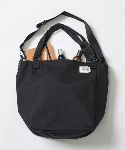 FREDRIK PACKERS(フレドリックパッカーズ)の「【FREDRIK PACKERS】MISSION TOTE S ミニトート ショルダー付(トートバッグ・レディース・ブラック/レオパード/グレー/オリーブ・FREE)」の2枚目の写真
