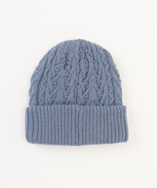 ikka（イッカ）の「ケーブルニットワッチ（ニットキャップ/ビーニー・レディース・ライトパープル/ベージュ/ブラック/オフホワイト・FREE）」の15枚目の写真