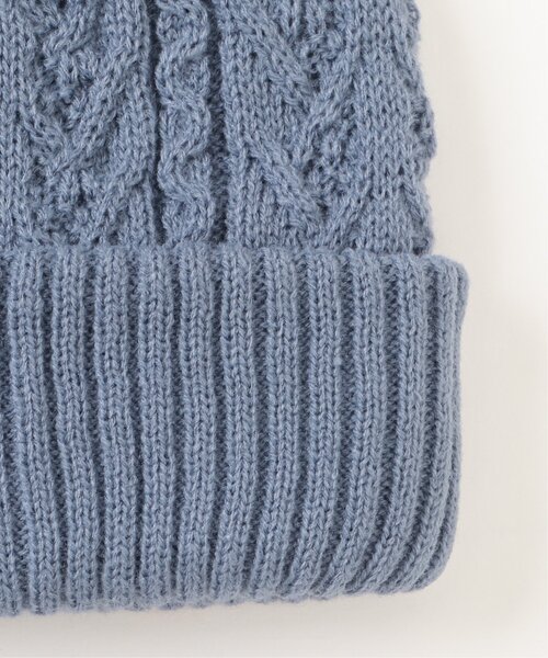 ikka（イッカ）の「ケーブルニットワッチ（ニットキャップ/ビーニー・レディース・ライトパープル/ベージュ/ブラック/オフホワイト・FREE）」の16枚目の写真