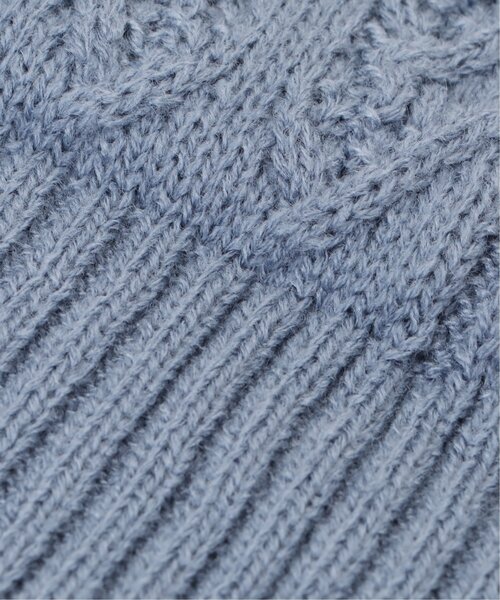 ikka（イッカ）の「ケーブルニットワッチ（ニットキャップ/ビーニー・レディース・ライトパープル/ベージュ/ブラック/オフホワイト・FREE）」の17枚目の写真