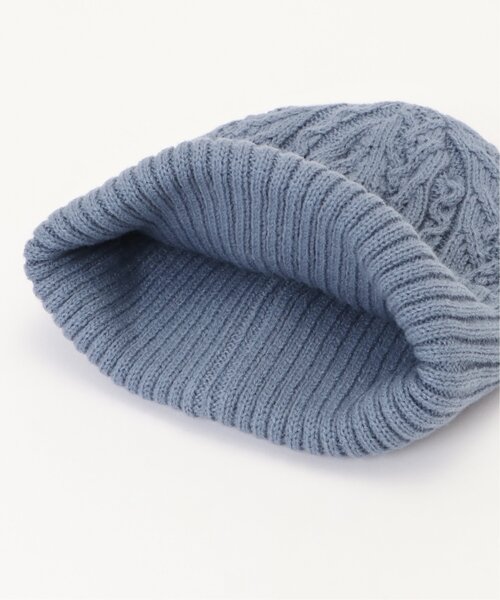 ikka（イッカ）の「ケーブルニットワッチ（ニットキャップ/ビーニー・レディース・ライトパープル/ベージュ/ブラック/オフホワイト・FREE）」の18枚目の写真