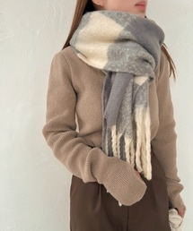 Bab | 起毛チェック柄マフラー(マフラー)