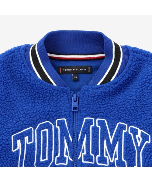 TOMMY HILFIGER(トミーヒルフィガー)の「KIDS ジップスルーバーシティジャケット(スタジャン・キッズ・ブルー・80cm/110cm/120cm/90cm/100cm)」の3枚目の写真