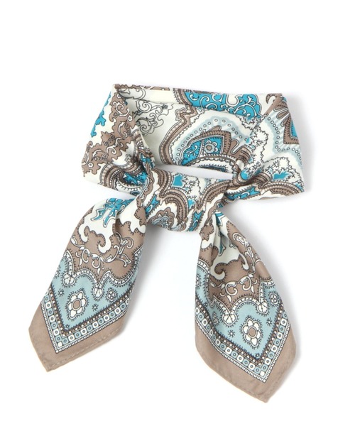 GLOBAL WORK（グローバルワーク）の「チビスカーフ/162477（バンダナ/スカーフ・レディース・ブラック/イエロー系その他3/ネイビー/オレンジ/イエロー/ブラック系その他/グリーン/その他/アイボリー/オレンジ系その他6/ブルー系その他・FREE）」の6枚目の写真