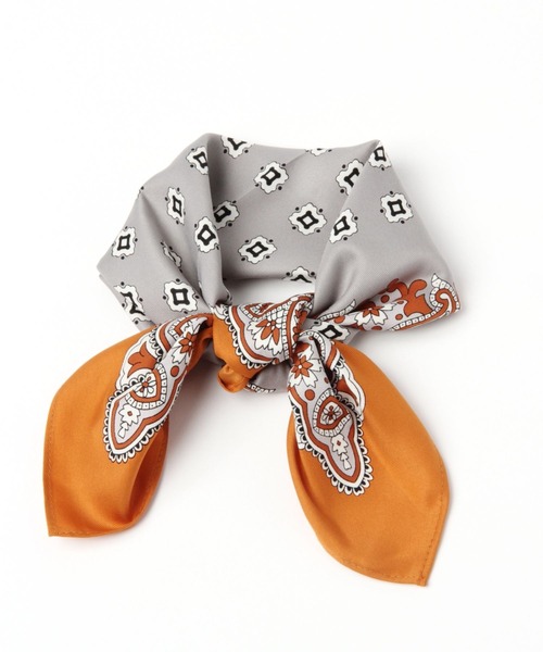 GLOBAL WORK（グローバルワーク）の「チビスカーフ/162477（バンダナ/スカーフ・レディース・ブラック/イエロー系その他3/ネイビー/オレンジ/イエロー/ブラック系その他/グリーン/その他/アイボリー/オレンジ系その他6/ブルー系その他・FREE）」の9枚目の写真