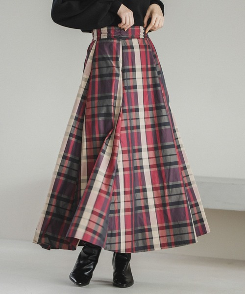 Andemiu(アンデミュウ)の「【選べる着丈/WEB限定】アソートガラスカート173772(スカート・レディース・ブラック/グリーン/ホワイト系8/ネイビー系/ブルー/ボルドー・FREE/フリー)」の6枚目の写真