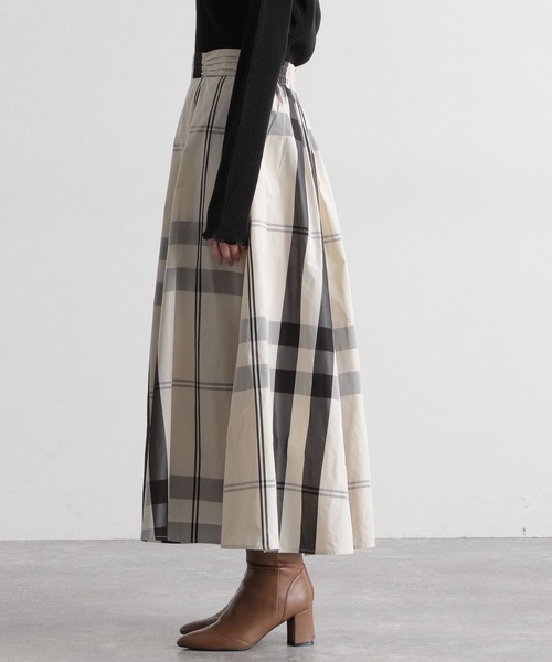 Andemiu(アンデミュウ)の「【選べる着丈/WEB限定】アソートガラスカート173772(スカート・レディース・ブラック/グリーン/ホワイト系8/ネイビー系/ブルー/ボルドー・FREE/フリー)」の10枚目の写真