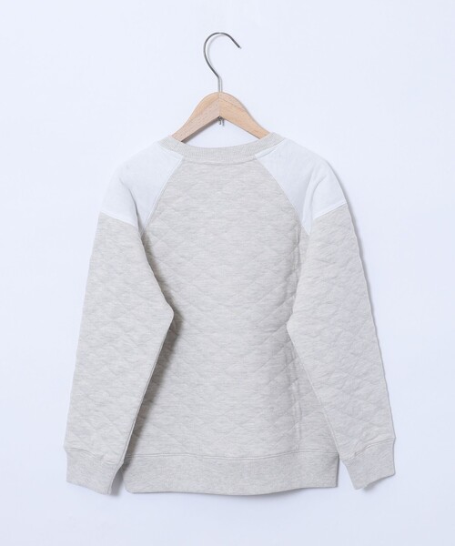 coen（コーエン）の「キルティングクルーネックプルオーバー(ナチュラル)（スウェット・キッズ・ナチュラル・150/100/110/120/130/140）」の2枚目の写真