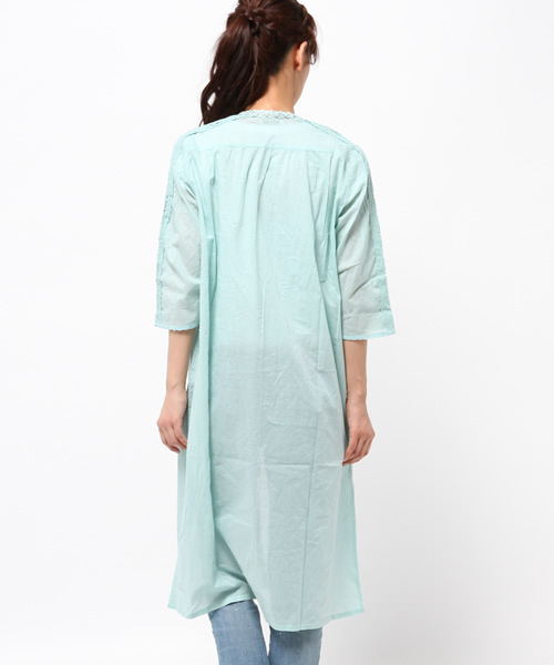 mystic（ミスティック）の「ローンガウン（シャツ/ブラウス・レディース・ブラック/エメラルド/オレンジ/オフホワイト・ﾌﾘ-）」の7枚目の写真