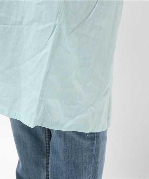 mystic（ミスティック）の「ローンガウン（シャツ/ブラウス・レディース・ブラック/エメラルド/オレンジ/オフホワイト・ﾌﾘ-）」の10枚目の写真