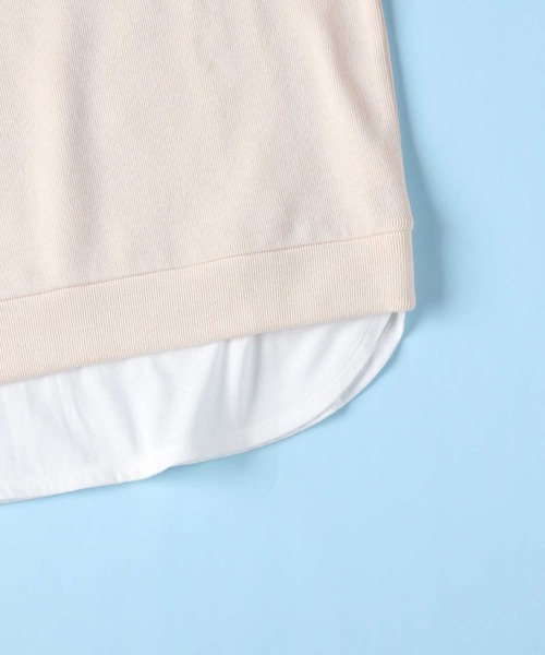 VIVIAN BLUE(ビビアンブルー)の「【VIVIAN BLUE】フェイクレイヤードトップス(スウェット・キッズ・ブルー/オフホワイト・130/140/150/120)」の18枚目の写真