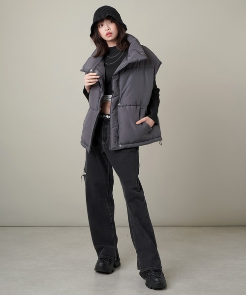 SPINNS（スピンズ）の「ニットクローシュハット（ハット・レディース・オフホワイト/ブラック・ONESIZE）」の8枚目の写真