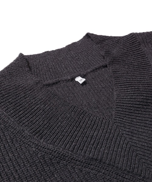 coca(coca)(コカ)の「Vネックニットトップス(ニット/セーター・レディース・イエロー/グレー・M/L)」の15枚目の写真
