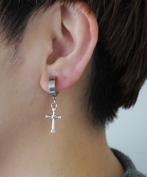 Port（ポート）の「メンズライク ドロップモチーフ イヤーカフ（イヤーカフ・メンズ・シルバー系その他/ブラック系その他/シルバー/ブラック/ブラック系その他2/シルバー系その他2・FREE）」の6枚目の写真