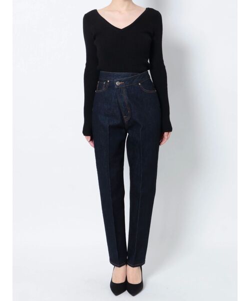 LAGUNAMOON（ラグナムーン）の「ウエストアシンメトリーデニムパンツ（デニムパンツ・レディース・ライトブルー/インディゴブルー・MEDIUM/SMALL）」の19枚目の写真