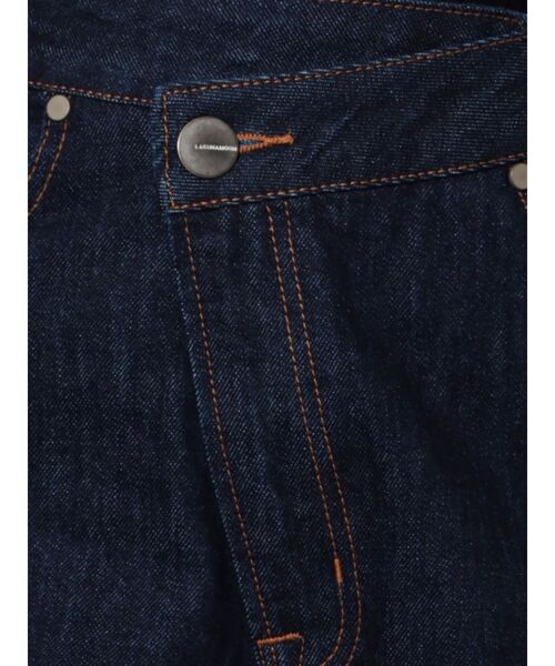 LAGUNAMOON（ラグナムーン）の「ウエストアシンメトリーデニムパンツ（デニムパンツ・レディース・ライトブルー/インディゴブルー・MEDIUM/SMALL）」の10枚目の写真