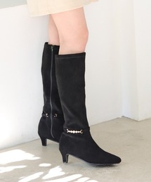 JELLY BEANS | 2WAYパールアクセントベルトロングブーツ(217-60204)JELLY BEANS(ジェリービーンズ)(ブーツ)