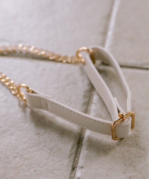 OLIVE des OLIVE（オリーブデオリーブ）の「ツイードフリルショルダー（ショルダーバッグ・レディース・ブラック/アイボリー・FREE）」の10枚目の写真