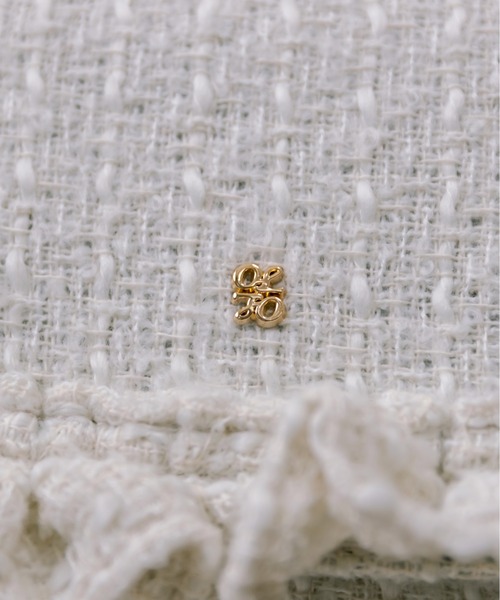 OLIVE des OLIVE（オリーブデオリーブ）の「ツイードフリルショルダー（ショルダーバッグ・レディース・ブラック/アイボリー・FREE）」の8枚目の写真