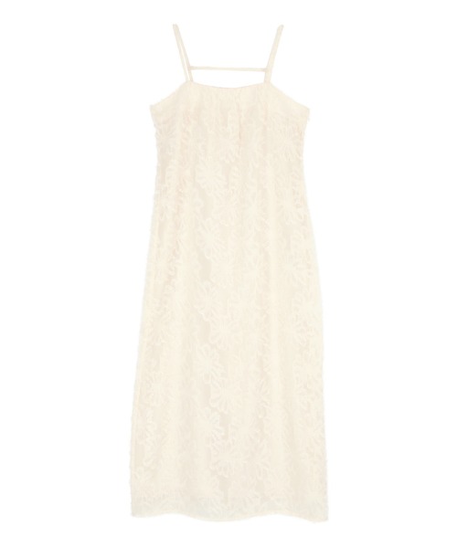 titivate（ティティベイト）の「シアージャガードキャミワンピース（ワンピース・レディース・ライトグリーン/ブラック/アイボリー・M/S/L）」の4枚目の写真