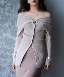 オフショルダー」に該当するカーディガン/ボレロファッション