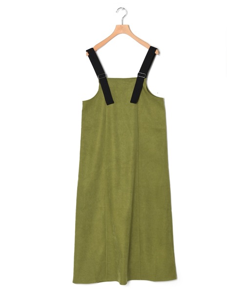 w closet（ダブルクローゼット）の「【前後2WAY】ショルダーベルトジャンパースカート（ジャンパースカート・レディース・アイボリー/カーキ/ライトブルー/ブラック・FREE）」の17枚目の写真