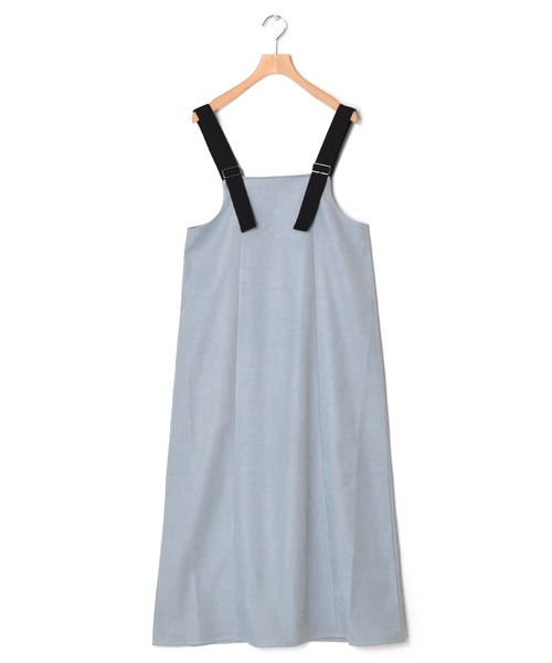 w closet（ダブルクローゼット）の「【前後2WAY】ショルダーベルトジャンパースカート（ジャンパースカート・レディース・アイボリー/カーキ/ライトブルー/ブラック・FREE）」の22枚目の写真