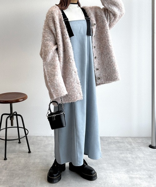 w closet（ダブルクローゼット）の「【前後2WAY】ショルダーベルトジャンパースカート（ジャンパースカート・レディース・アイボリー/カーキ/ライトブルー/ブラック・FREE）」の9枚目の写真