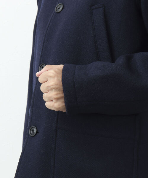 NOLLEY'S goodman（ノーリーズグッドマン）の「HIVER JACKET スタンドカラー メルトン ブルゾン（ブルゾン・メンズ・ブラック/ネイビー・M/L/S）」の12枚目の写真