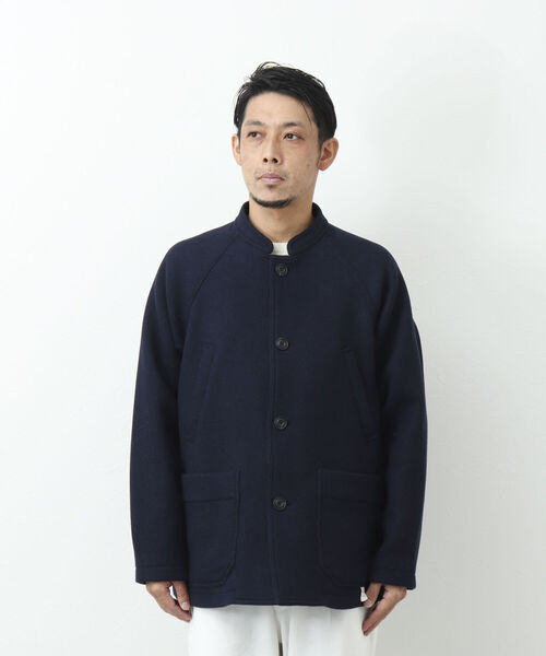 NOLLEY'S goodman（ノーリーズグッドマン）の「HIVER JACKET スタンドカラー メルトン ブルゾン（ブルゾン・メンズ・ブラック/ネイビー・M/L/S）」の15枚目の写真