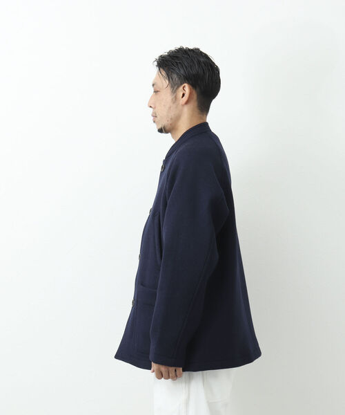NOLLEY'S goodman（ノーリーズグッドマン）の「HIVER JACKET スタンドカラー メルトン ブルゾン（ブルゾン・メンズ・ブラック/ネイビー・M/L/S）」の16枚目の写真