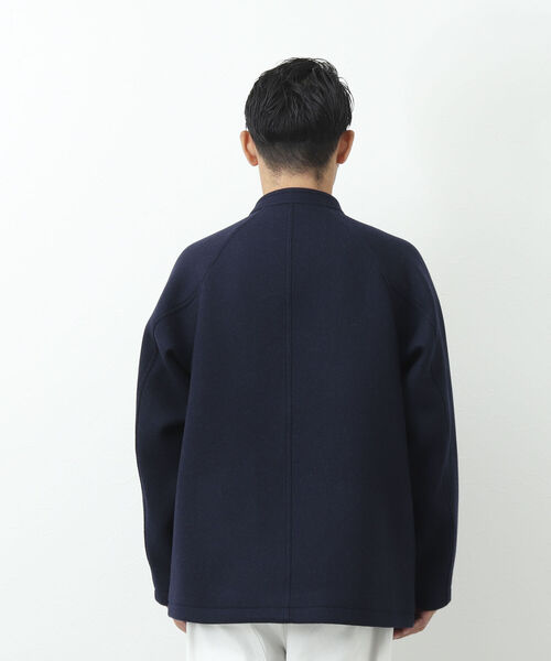NOLLEY'S goodman（ノーリーズグッドマン）の「HIVER JACKET スタンドカラー メルトン ブルゾン（ブルゾン・メンズ・ブラック/ネイビー・M/L/S）」の17枚目の写真