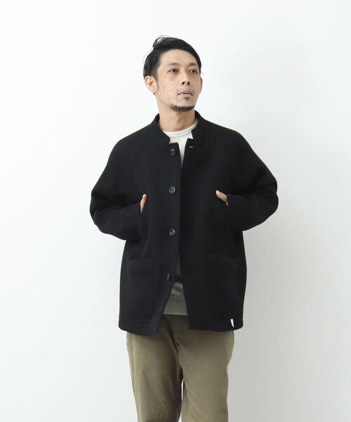 NOLLEY'S goodman（ノーリーズグッドマン）の「HIVER JACKET スタンドカラー メルトン ブルゾン（ブルゾン・メンズ・ブラック/ネイビー・M/L/S）」の18枚目の写真