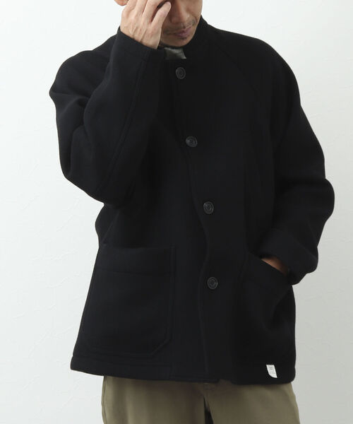 NOLLEY'S goodman（ノーリーズグッドマン）の「HIVER JACKET スタンドカラー メルトン ブルゾン（ブルゾン・メンズ・ブラック/ネイビー・M/L/S）」の20枚目の写真