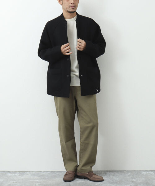 NOLLEY'S goodman（ノーリーズグッドマン）の「HIVER JACKET スタンドカラー メルトン ブルゾン（ブルゾン・メンズ・ブラック/ネイビー・M/L/S）」の22枚目の写真