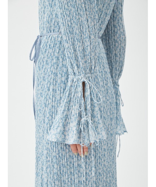 超美品❗️FRAY ID フレイアイディー　フラワープリント プリーツワンピース pm0148-05_1.jpg