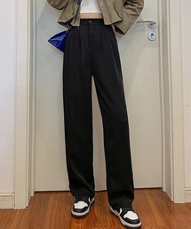 【SETUP7】ハイウエストタックパンツ KNF