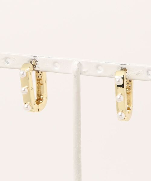 Futier land(フューティアランド)の「タイニーストーンフープピアス(ピアス(両耳用)・レディース・シルバー/ゴールド・FREE)」の13枚目の写真