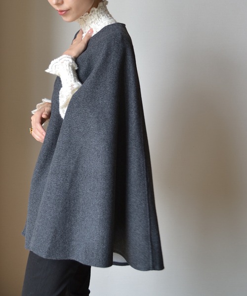 セール】ノーカラーケープポンチョ（ポンチョ）｜PIN（ピン）の