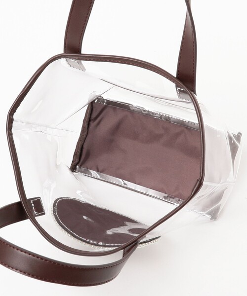 Ray BEAMS（レイビームス）の「ECODECO / クリア トートバッグ（トートバッグ・レディース・ブラック/ブラウン・ONE SIZE）」の12枚目の写真