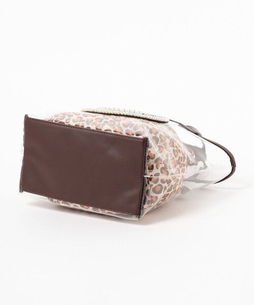 Ray BEAMS（レイビームス）の「ECODECO / クリア トートバッグ（トートバッグ・レディース・ブラック/ブラウン・ONE SIZE）」の13枚目の写真