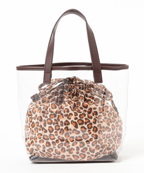 Ray BEAMS（レイビームス）の「ECODECO / クリア トートバッグ（トートバッグ・レディース・ブラック/ブラウン・ONE SIZE）」の19枚目の写真