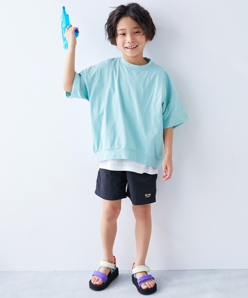 devirock（デビロック）の「【水はじく】撥水ナイロン ショートパンツ(水陸両用)（その他パンツ・キッズ・バイオレット/ブラック/テラコッタ/ブルー系その他/グリーン系その他/ピンク系6/ロイヤルブルー/オレンジ系その他/グリーン系その他2/エメラルド・100cm/110cm/120cm/130cm/140cm/150cm/160cm）」の11枚目の写真