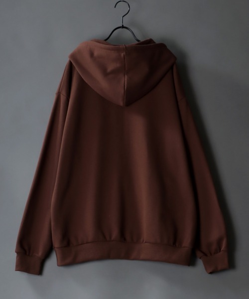 SITRY（シトリー）の「Big silhouette full zip sweat hoodie / ビッグシルエット フルジップ スウェット フーディ/パーカー（パーカー・メンズ・杢グレー/ブラウン/ブラック/グレイッシュブルー・L/M）」の10枚目の写真
