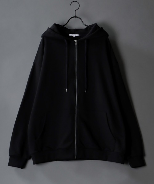 SITRY（シトリー）の「Big silhouette full zip sweat hoodie / ビッグシルエット フルジップ スウェット フーディ/パーカー（パーカー・メンズ・杢グレー/ブラウン/ブラック/グレイッシュブルー・L/M）」の15枚目の写真