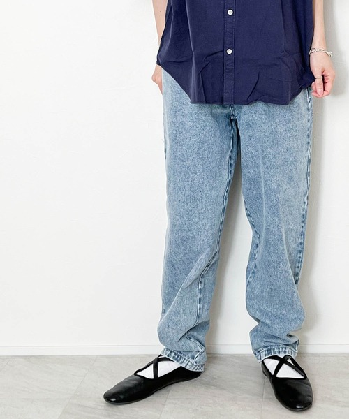 Anytime Songs（エニータイムソングス）の「12オンス ワイドテーパード 5ポケット デニムパンツ（デニムパンツ・メンズ・ブラック系その他2/ブルー系その他2/ブラック系その他/インディゴブルー/ブルー系その他・X-LARGE/MEDIUM/LARGE）」の5枚目の写真
